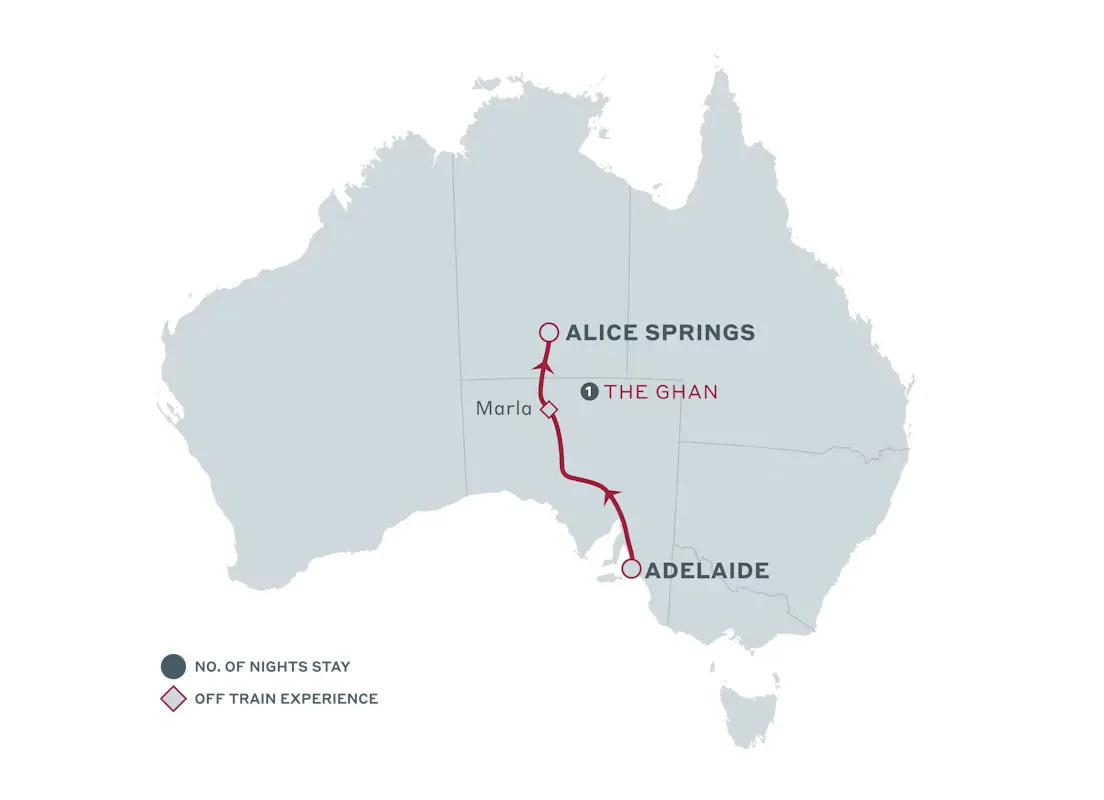 The Ghan Adelaide - Alice Springs