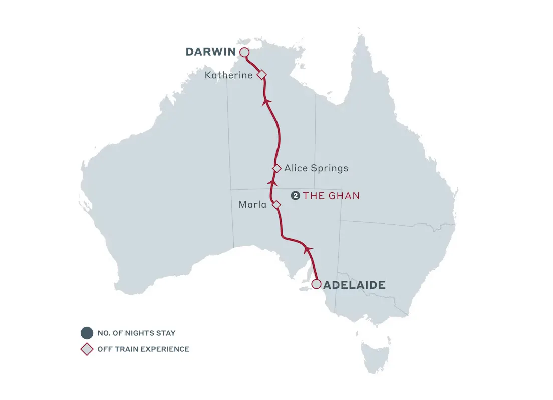 The Ghan Adelaide - Darwin